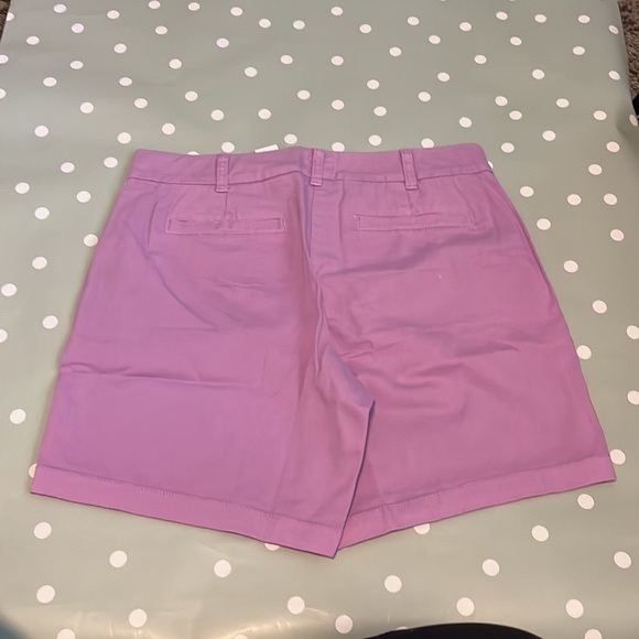 J. Crew 7" stretch chino khaki shorts H5809 Purple 6 - Picture 2 of 7